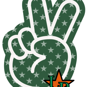 Green Finger with Stars Orange LR